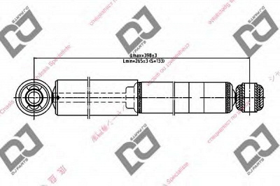 DJ PARTS ds1392gt -  Амортизатор